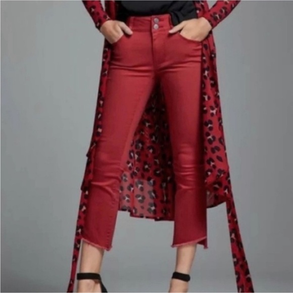 CAbi Moulin Rouge Hi Low Crop - Picture 2 of 16